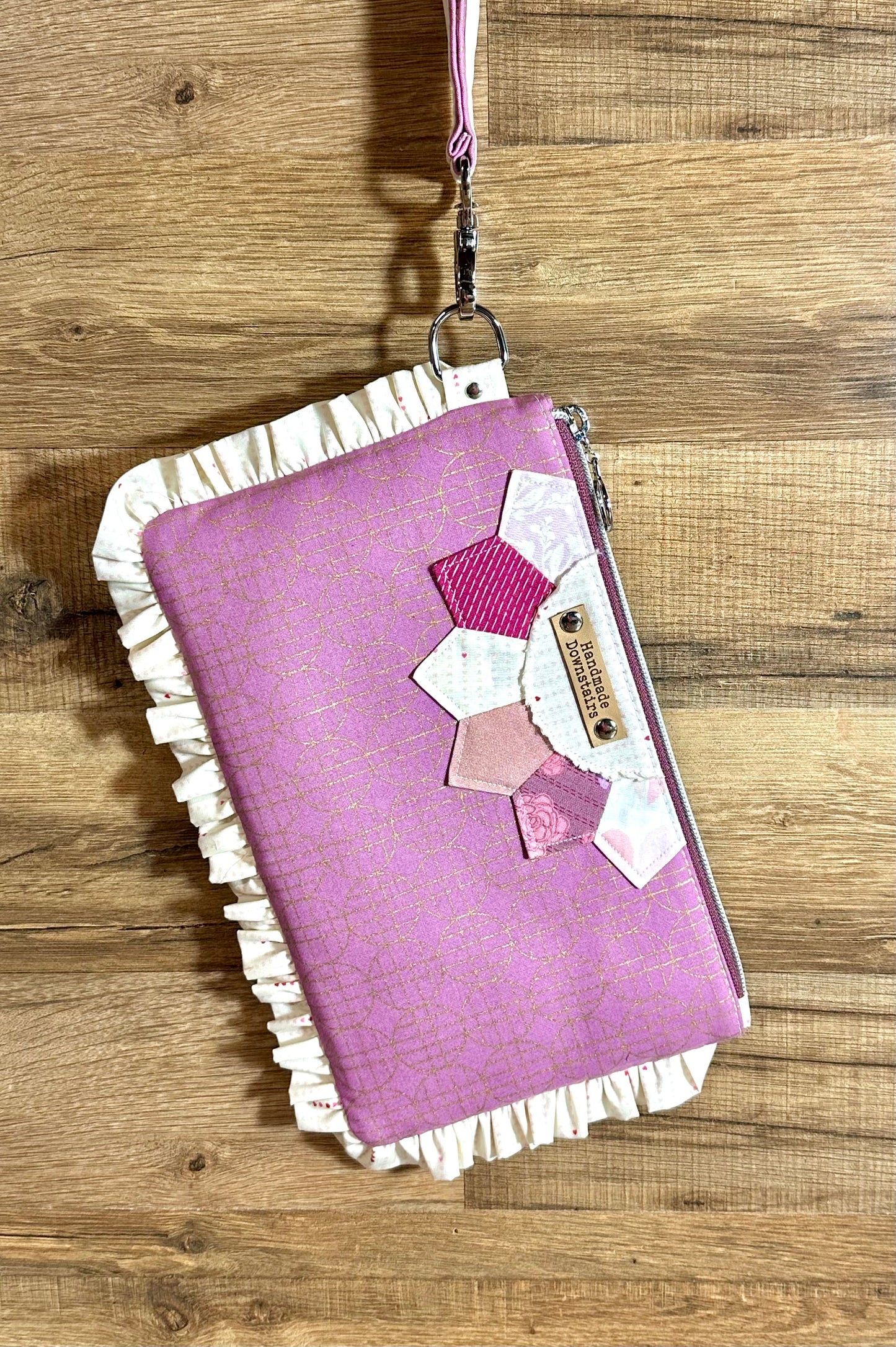Pink Ruffle Clutch