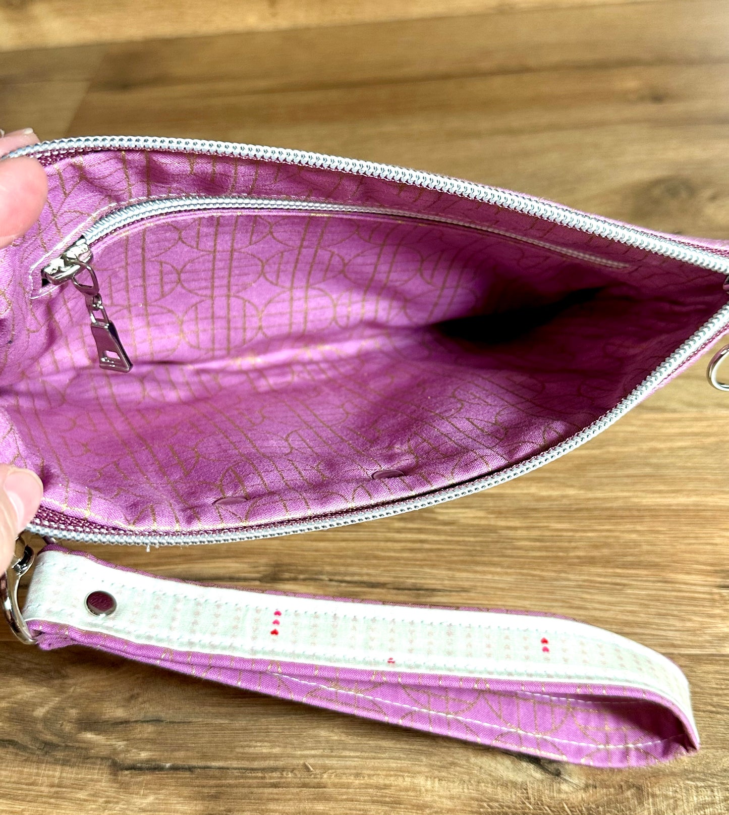 Pink Ruffle Clutch