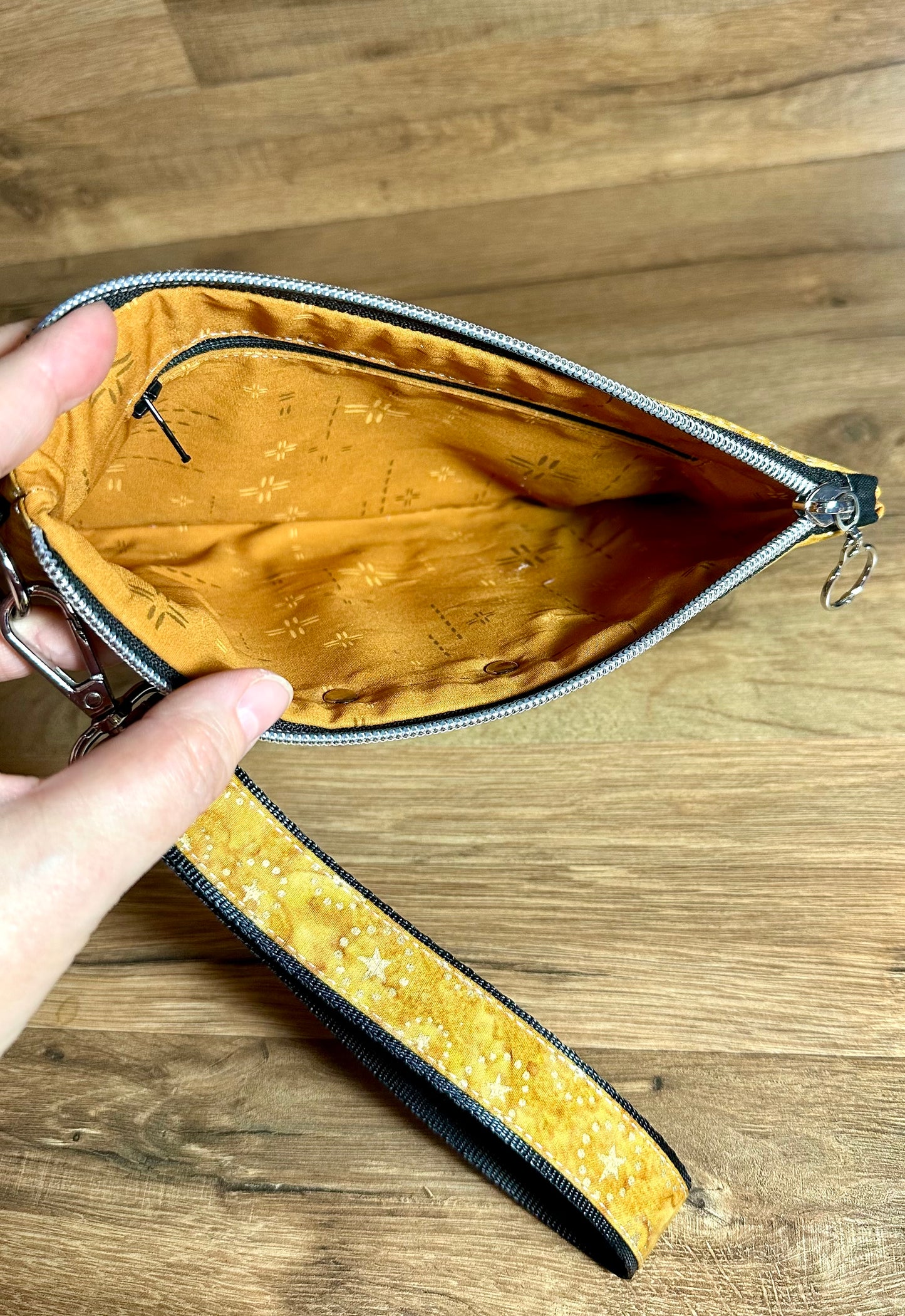 Gold Ruffle Clutch