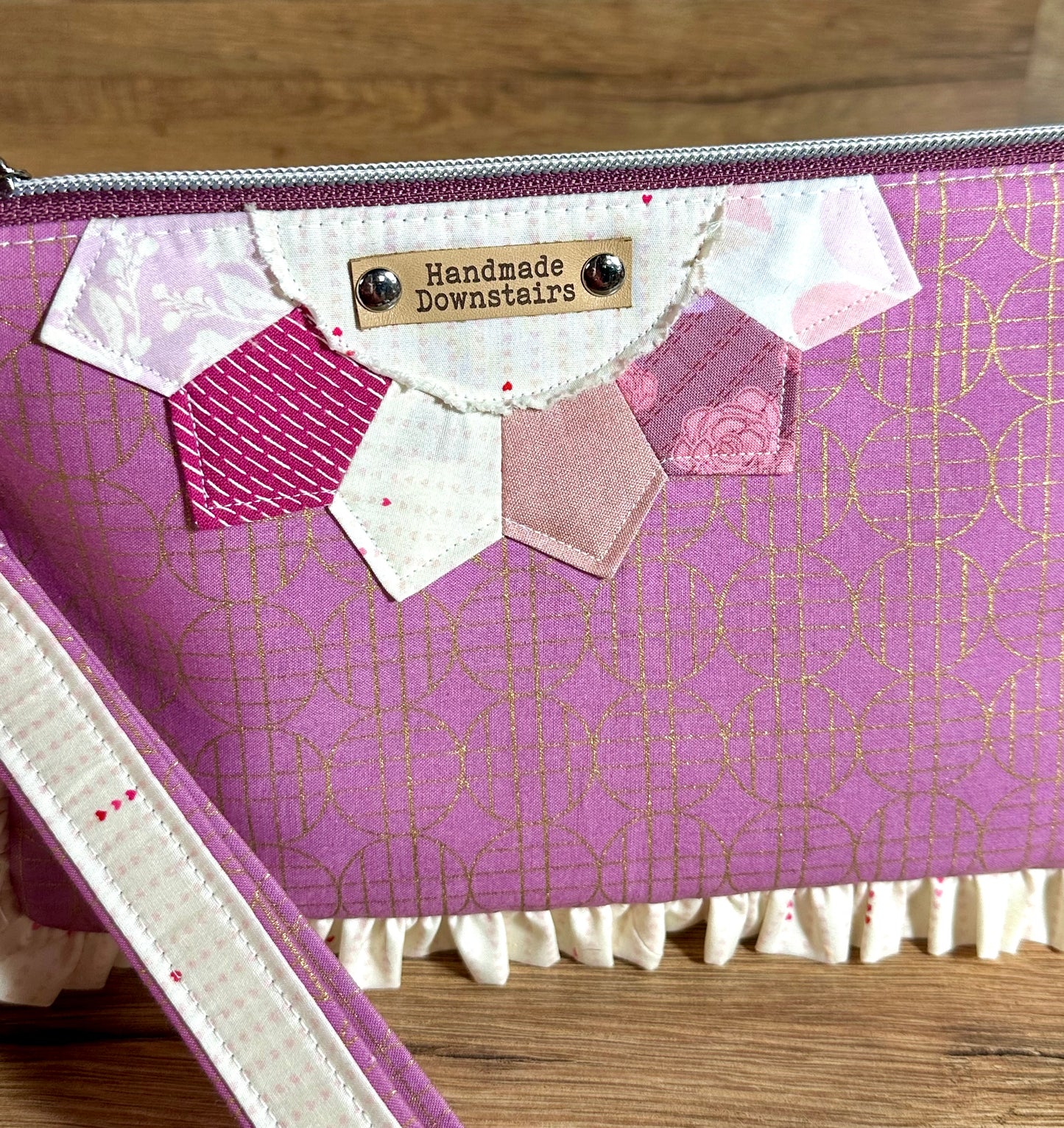 Pink Ruffle Clutch