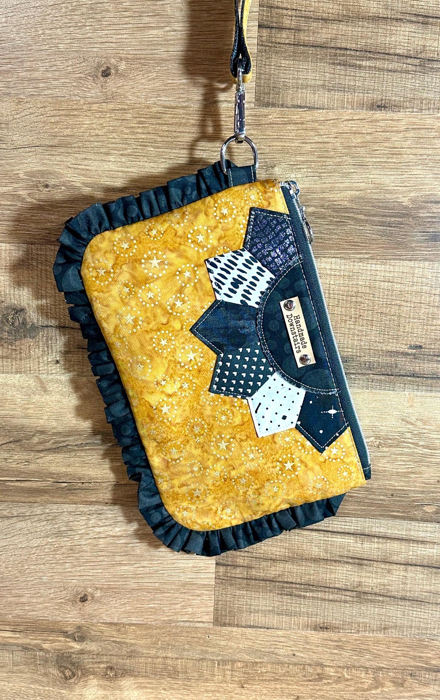 Gold Ruffle Clutch