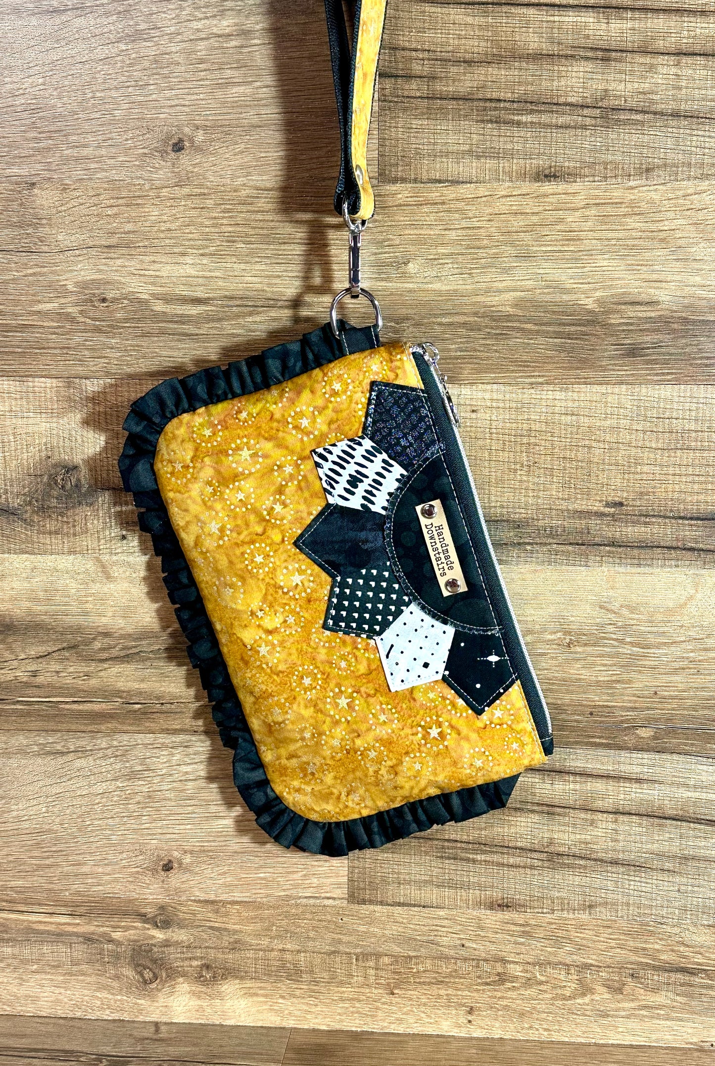 Gold Ruffle Clutch