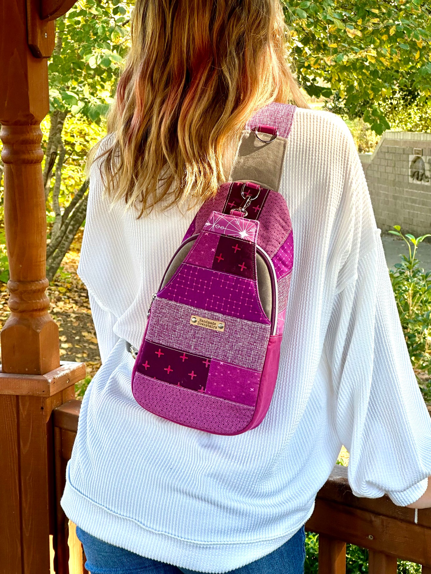 Magenta & Pink Quilted Sling