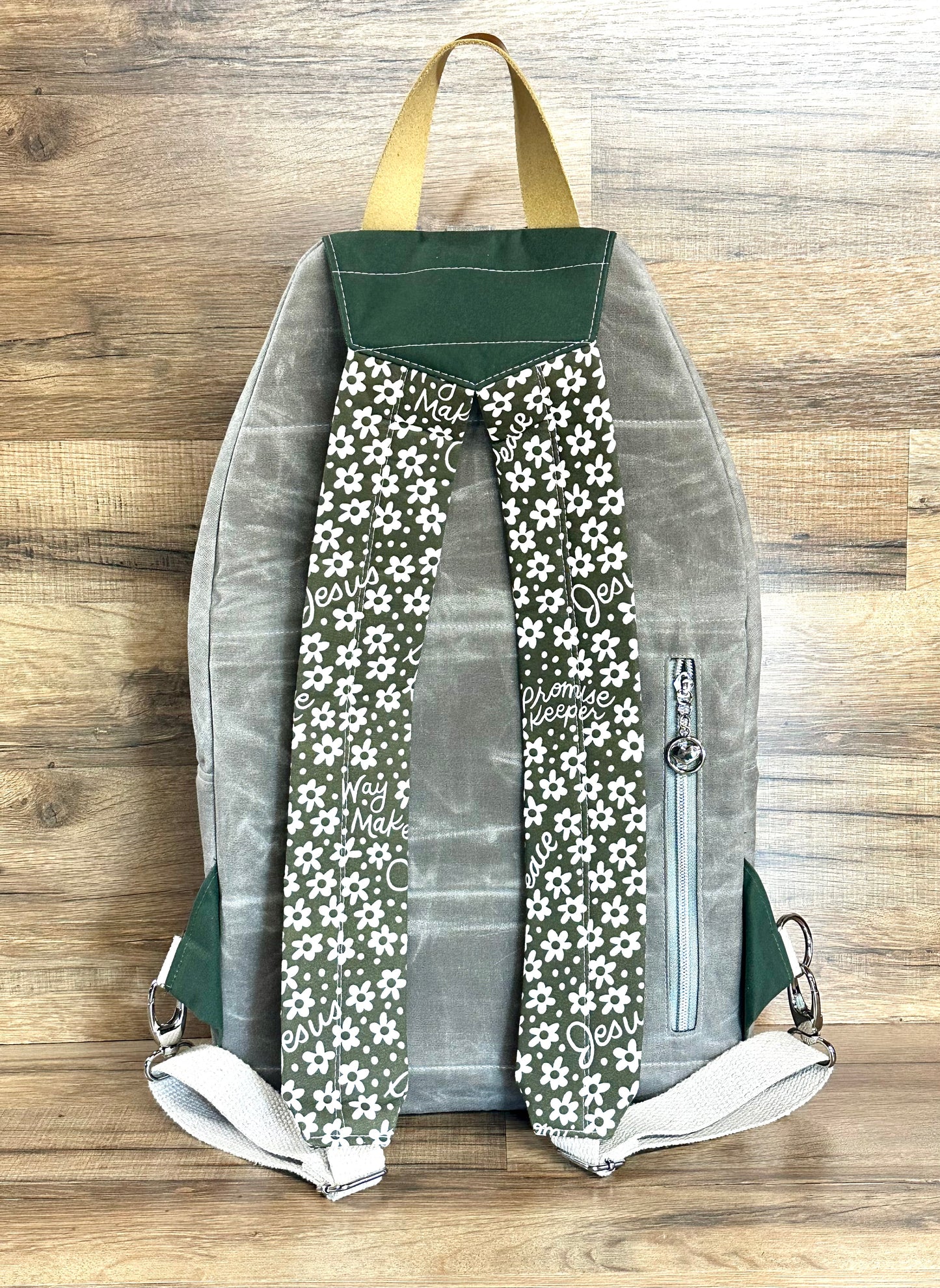 Green & Grey Large backpack